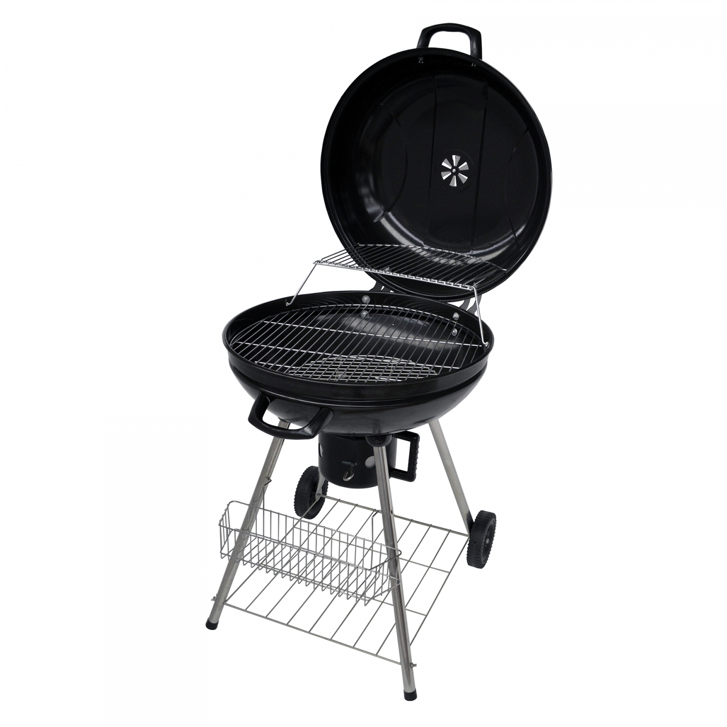 Houston: barbecue avec couvercle et très pratique bois ou charbon