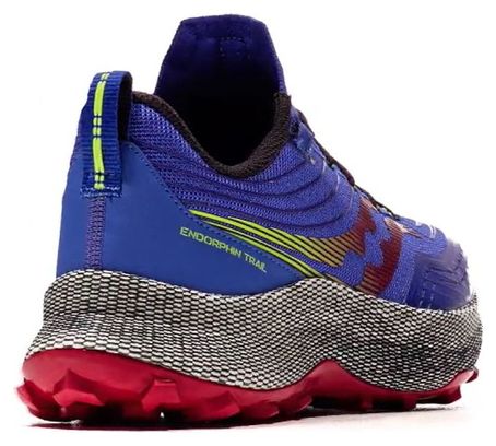 Chaussures Trail Saucony Endorphin Trail Bleu Rouge Homme