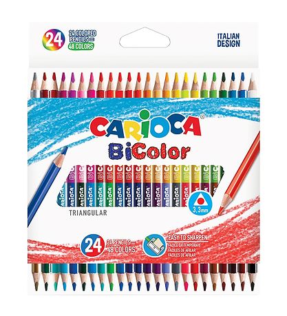 Carioca Double Coloured Buntstifte - 24 st. - Bunt