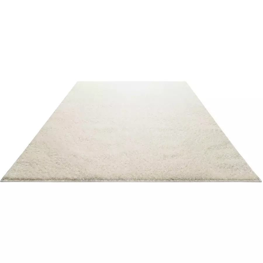 Homie Living Hochflorteppich Flavio creme weiß