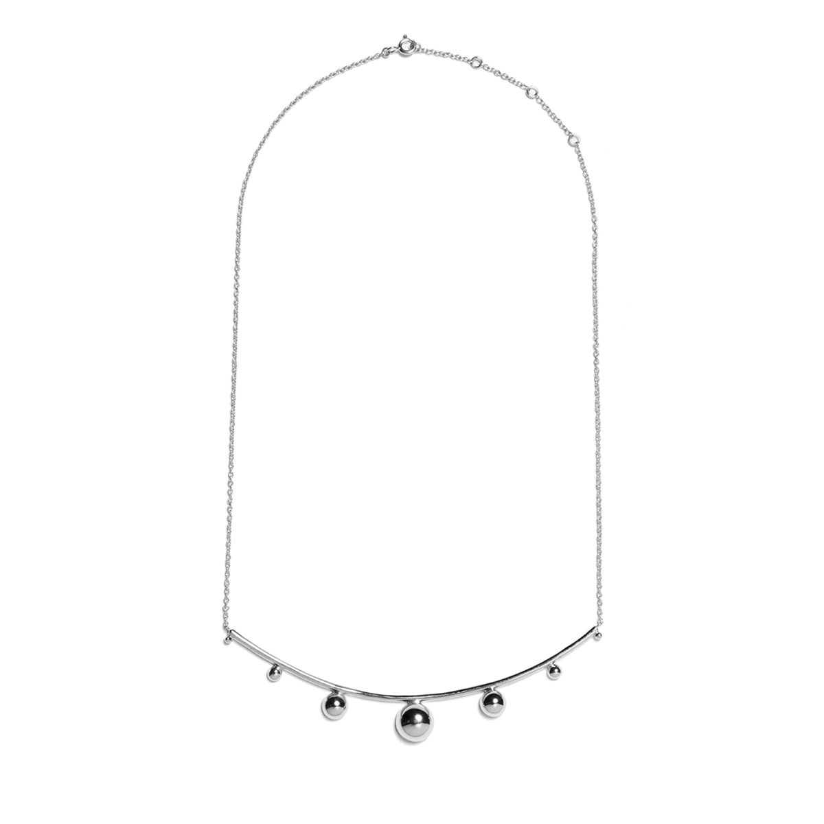 Collier grande torque plaqué argent Louise