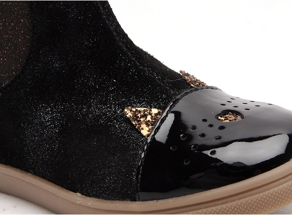 Gbb boots bottine enfant jessine noir