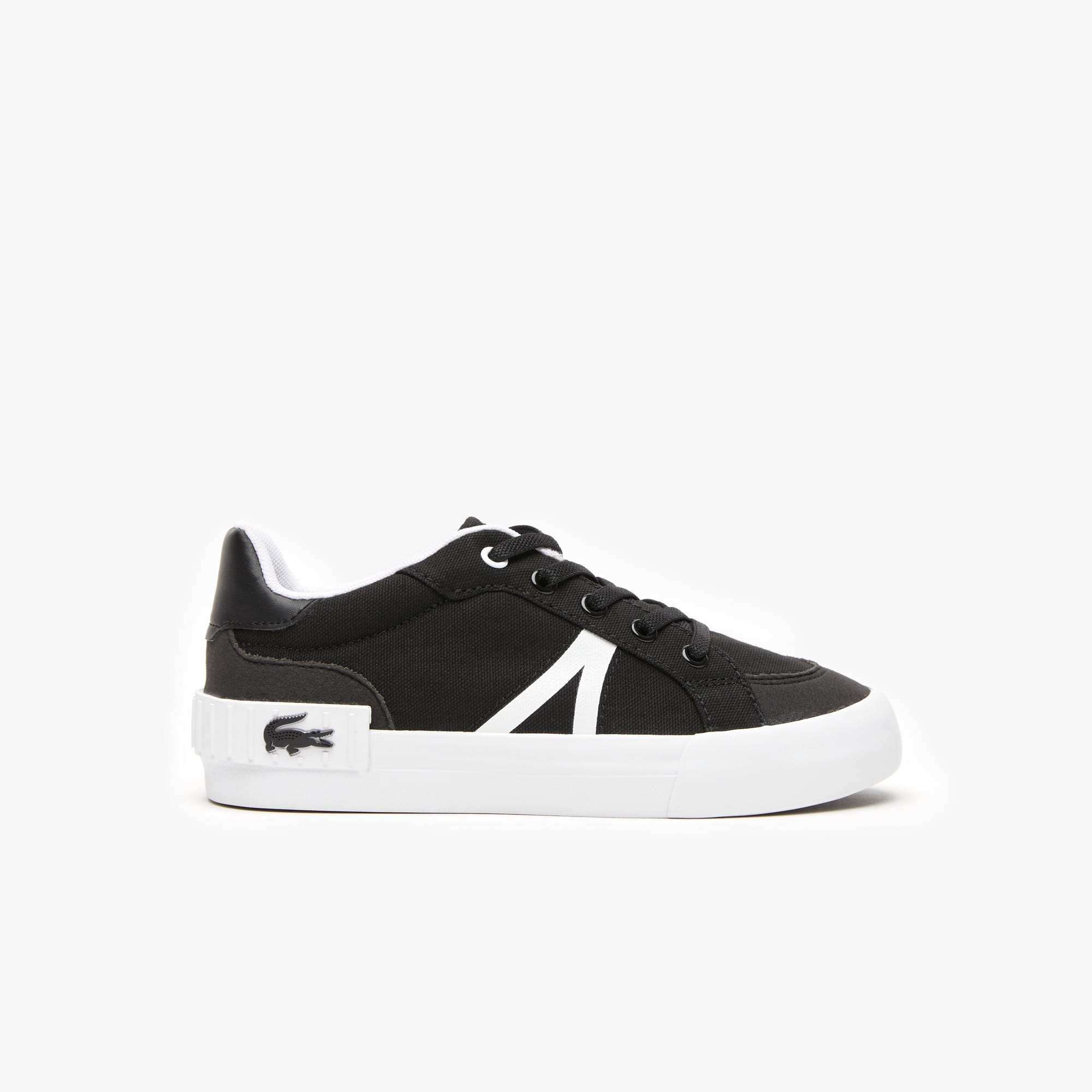 Sneakers L004 enfant Lacoste en textile Sneakers - Noir - Lacoste - Enfant