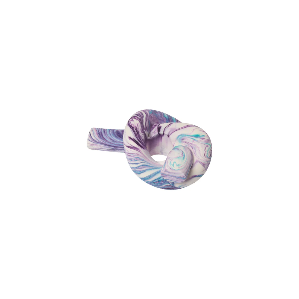Sarah Jahangir Studio  Knotty lysestage - emerald/lilla