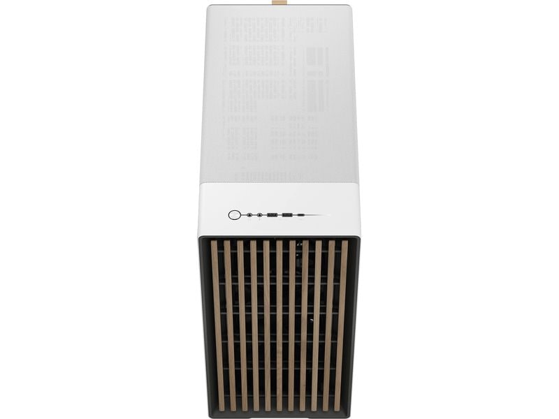 Fractal Design PC-Gehäuse North XL Weiss Elegantes Gehäuse mit offener Front aus echtem Eichenholz