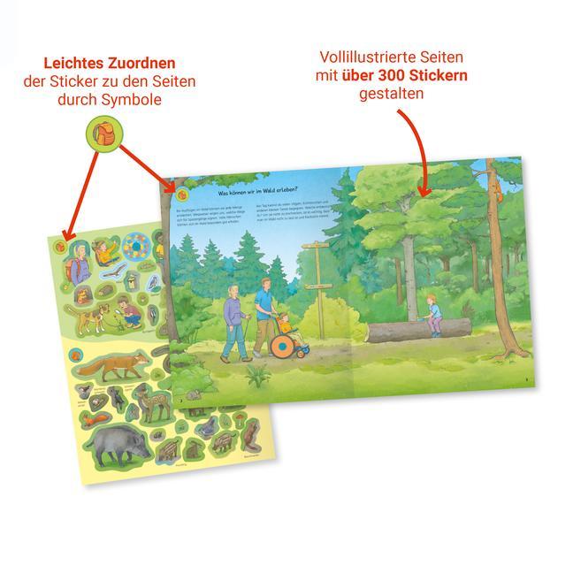 Wieso? Weshalb? Warum? Stickerheft: Im Wald