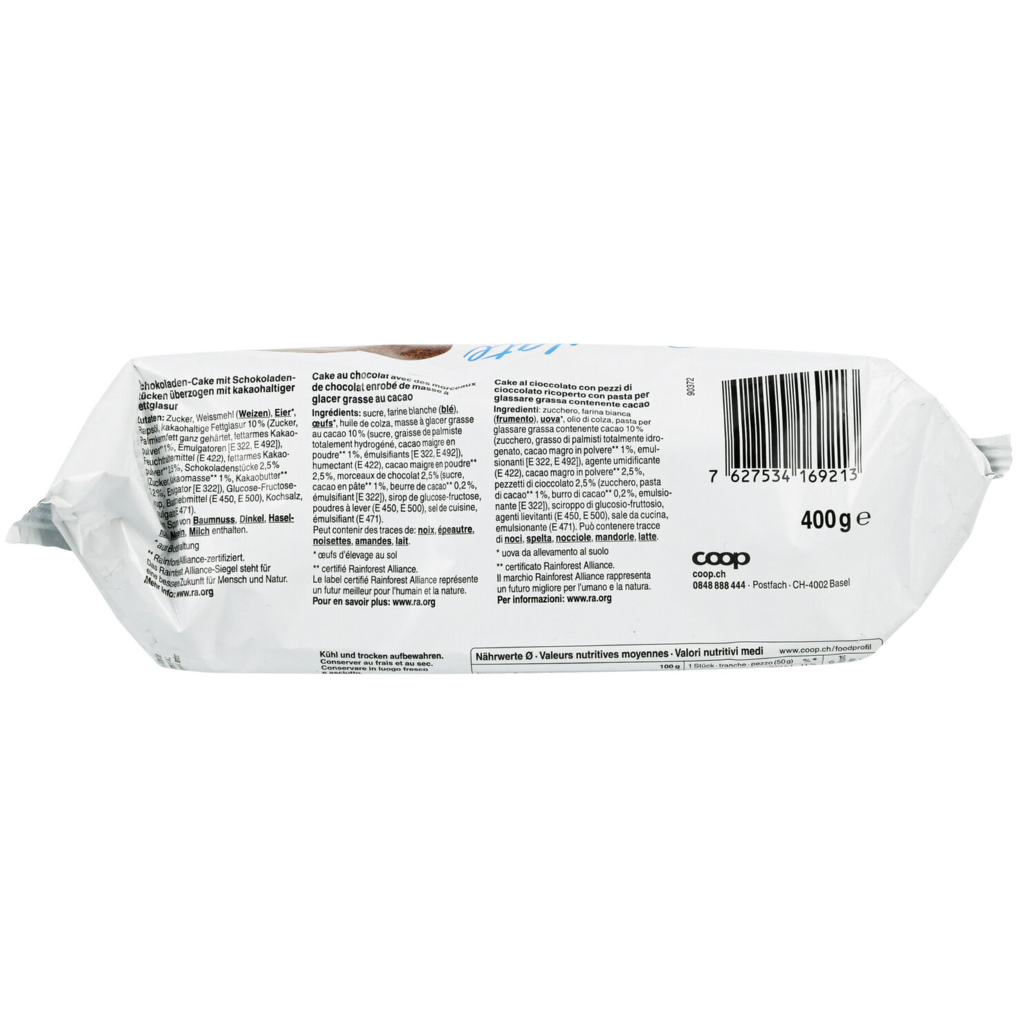 Prix Garantie Cake Choco