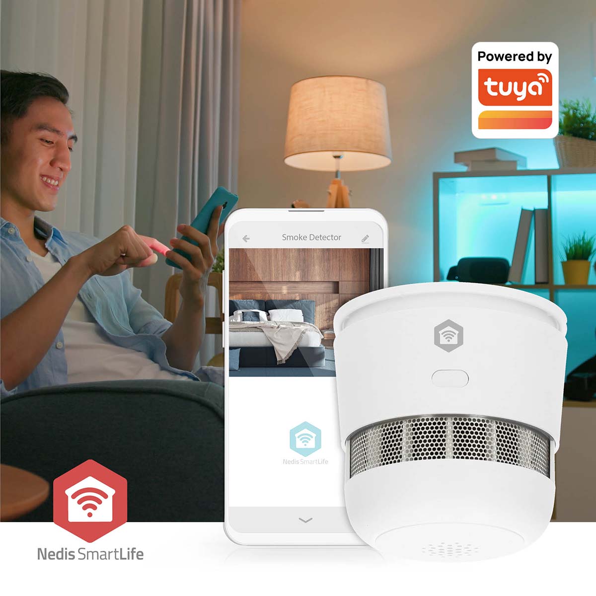 Nedis zbds11wt smartlife rookmelder - wit