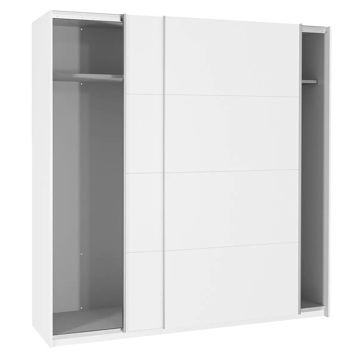Schwebetürenschrank 2trg. Starlet Plus weiss