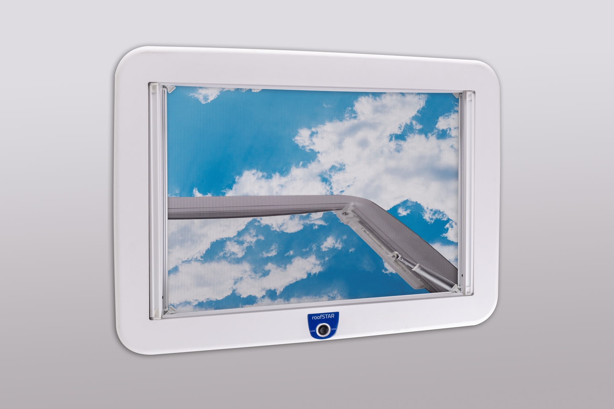 roofSTAR 7 Dachhaube 12 V motorisiert mit Beleuchtung 70 x 50 cm