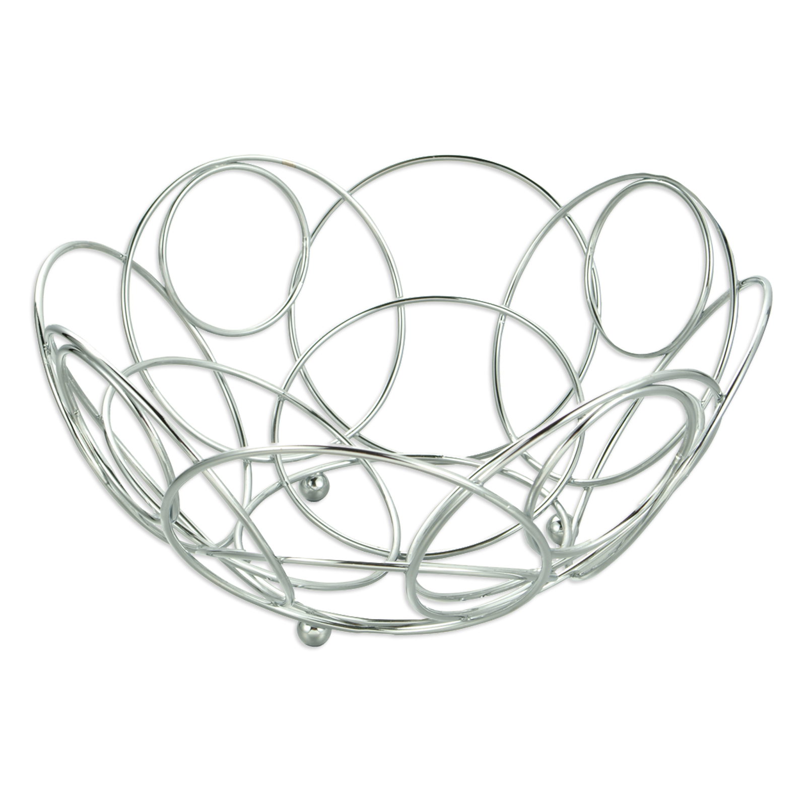 Obstkorb - chromfarben - Ø 25,5 cm
