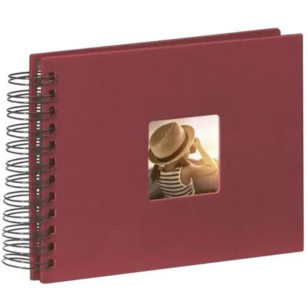Hama Fotoalbum Fine Art bordeaux, 50 schwarze Seiten (25 Blatt)
