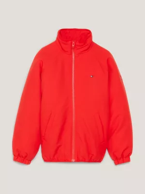 Jaqueta Hilfiger Monotype com gola alta acolchoada