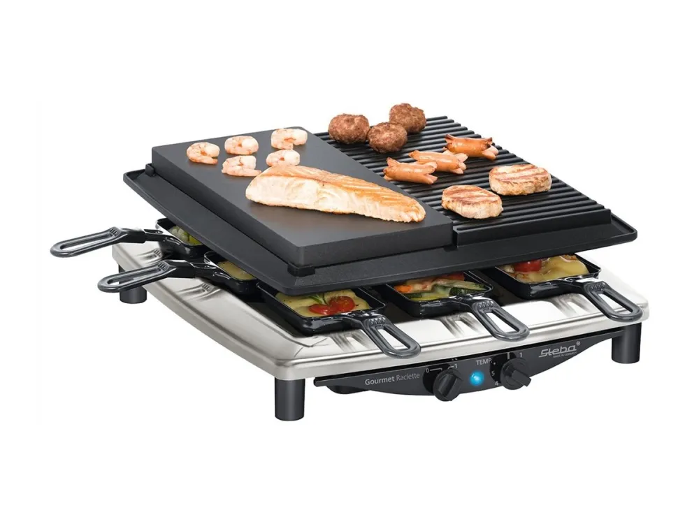 Steba Raclette RC 4 Plus Deluxe Chrome - 1450W