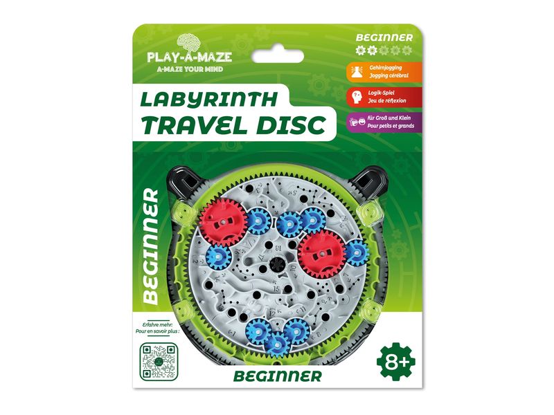 Carletto Knobelspiel Labyrinth Travel Disc für Beginner Geschicklichkeitsspiel