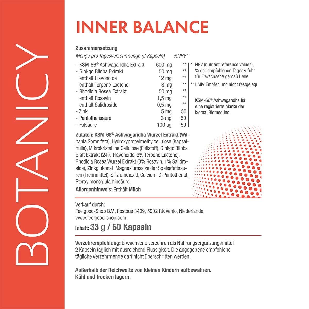 BOTANICY Inner Balance mit Ashwagandha