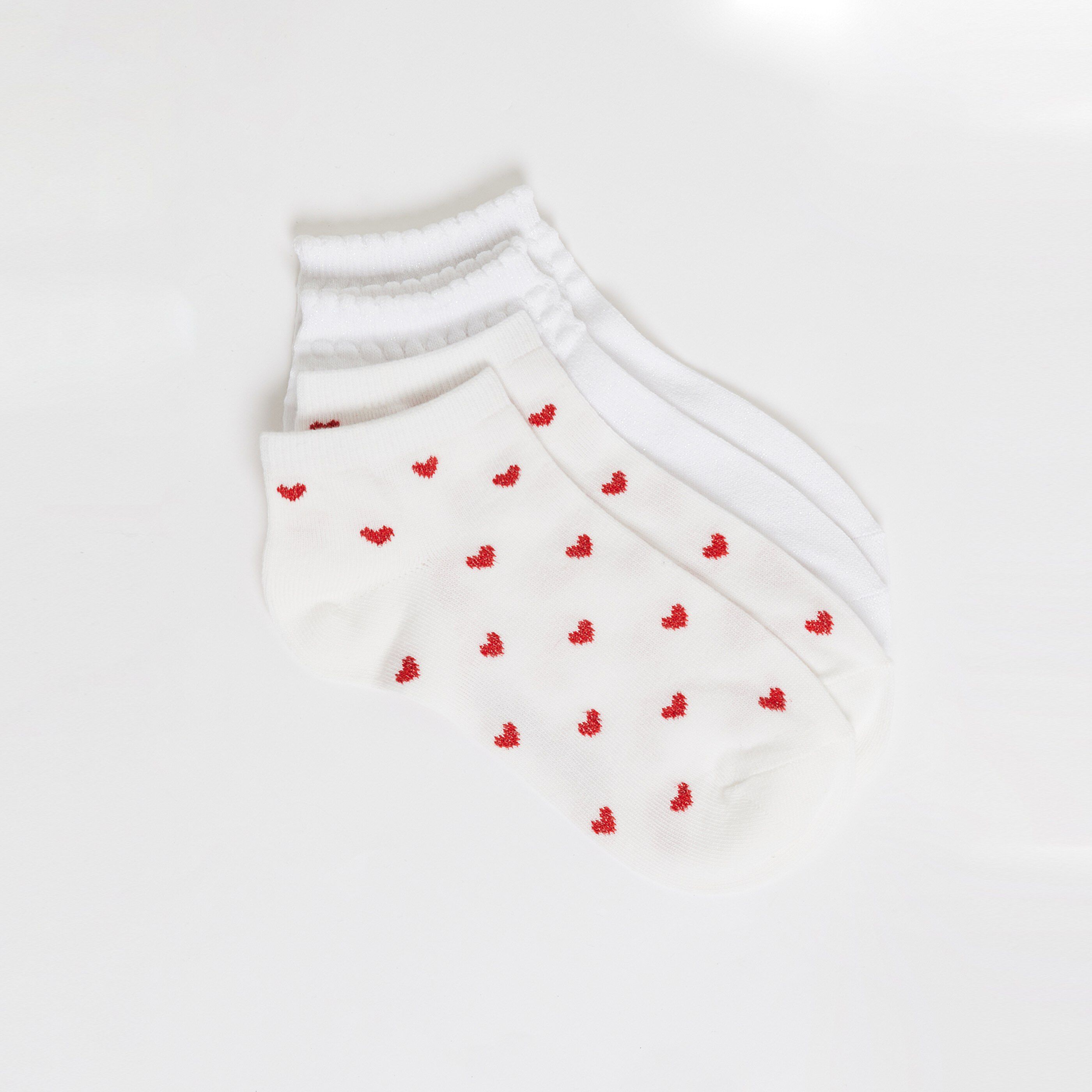 Lot de 2 paires de soquettes - BLANC