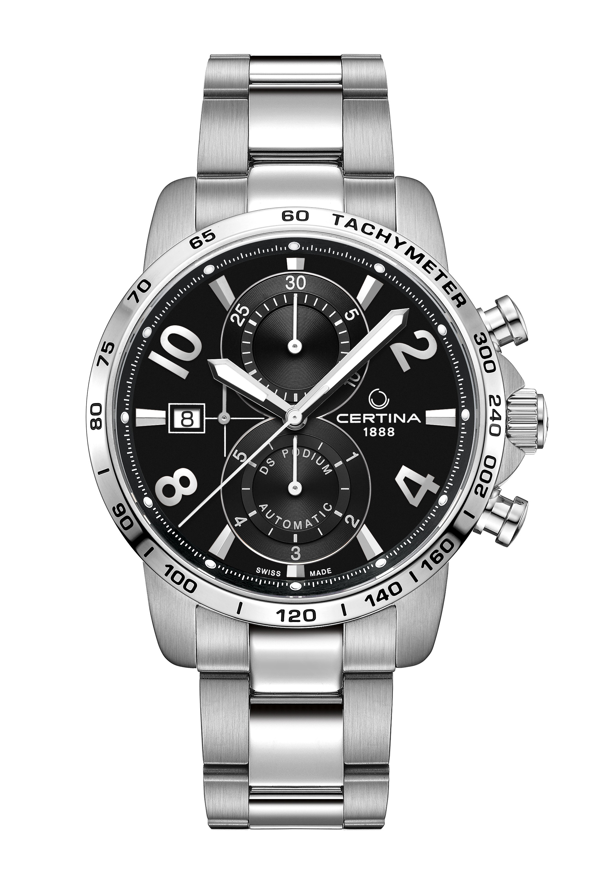Certina DS Podium Automatik Herrenchronograph Schwarz