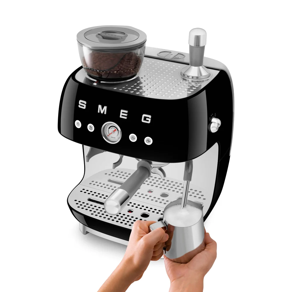 Machine à café combinée Expresso Années 50 noir Smeg