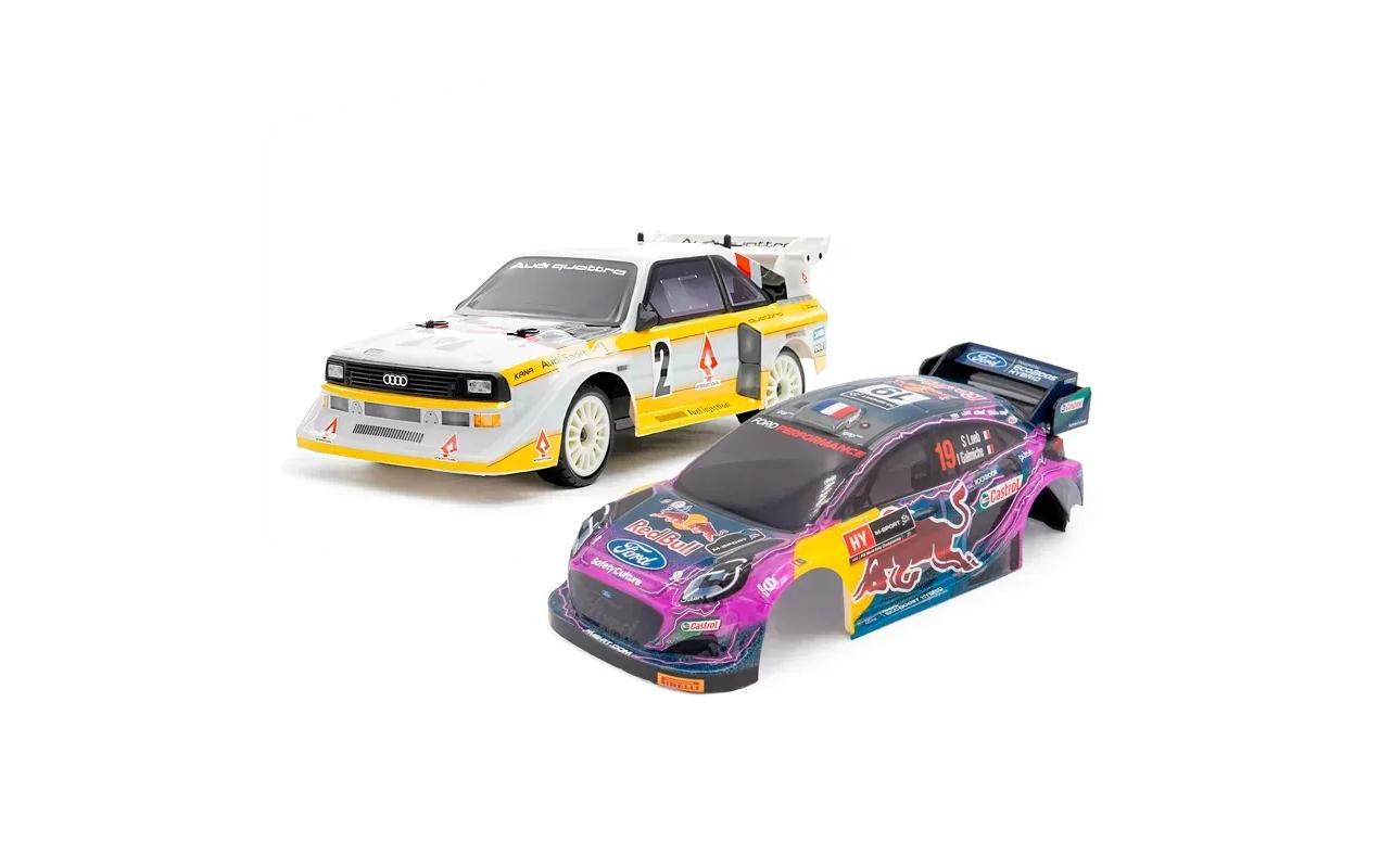 Rally GT24 Audi Quattro S1 / Ford Puma 4 x 4 RTR, 1:24<br>Mini-Rallylegende mit Brushless-Power und Allrad