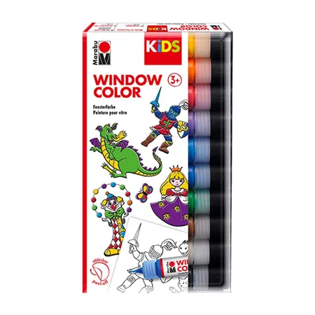 Marabu KiDS Window Color Sortierung 10 x 25 ml