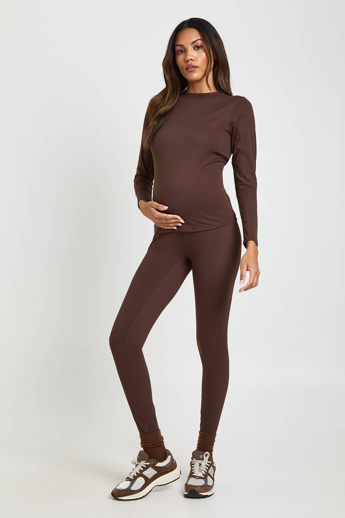 boohoo Legging de maternité ultra-doux sculptant pour soutien du ventre