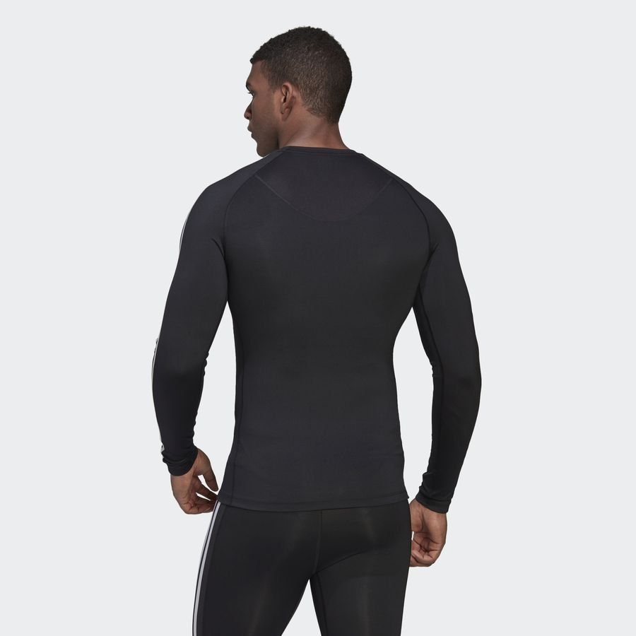 adidas Baselayer Techfit 3-Stripes - Noir/Blanc