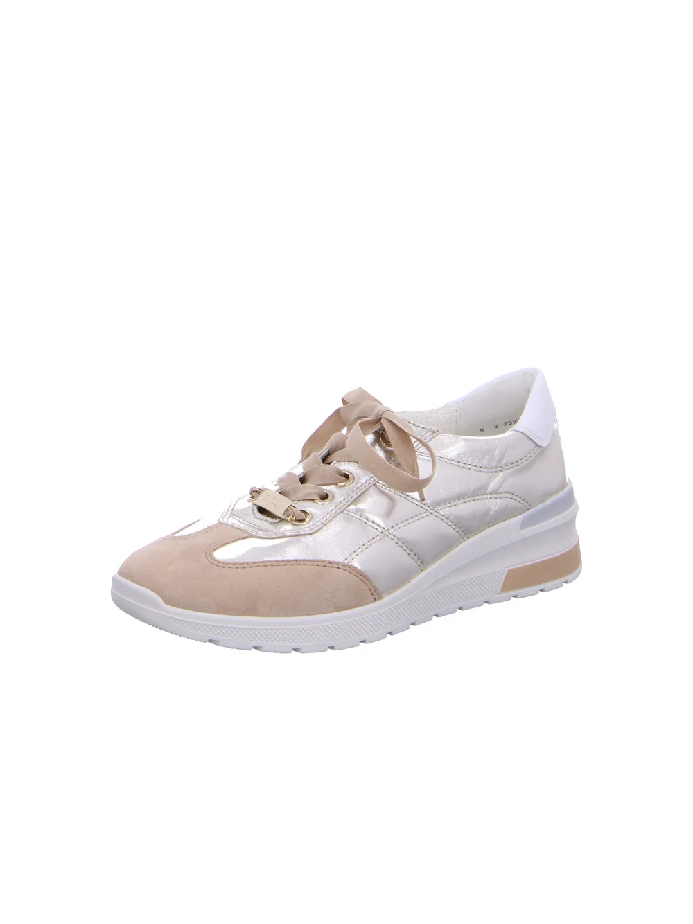 Sneaker Nepal camel weißgold