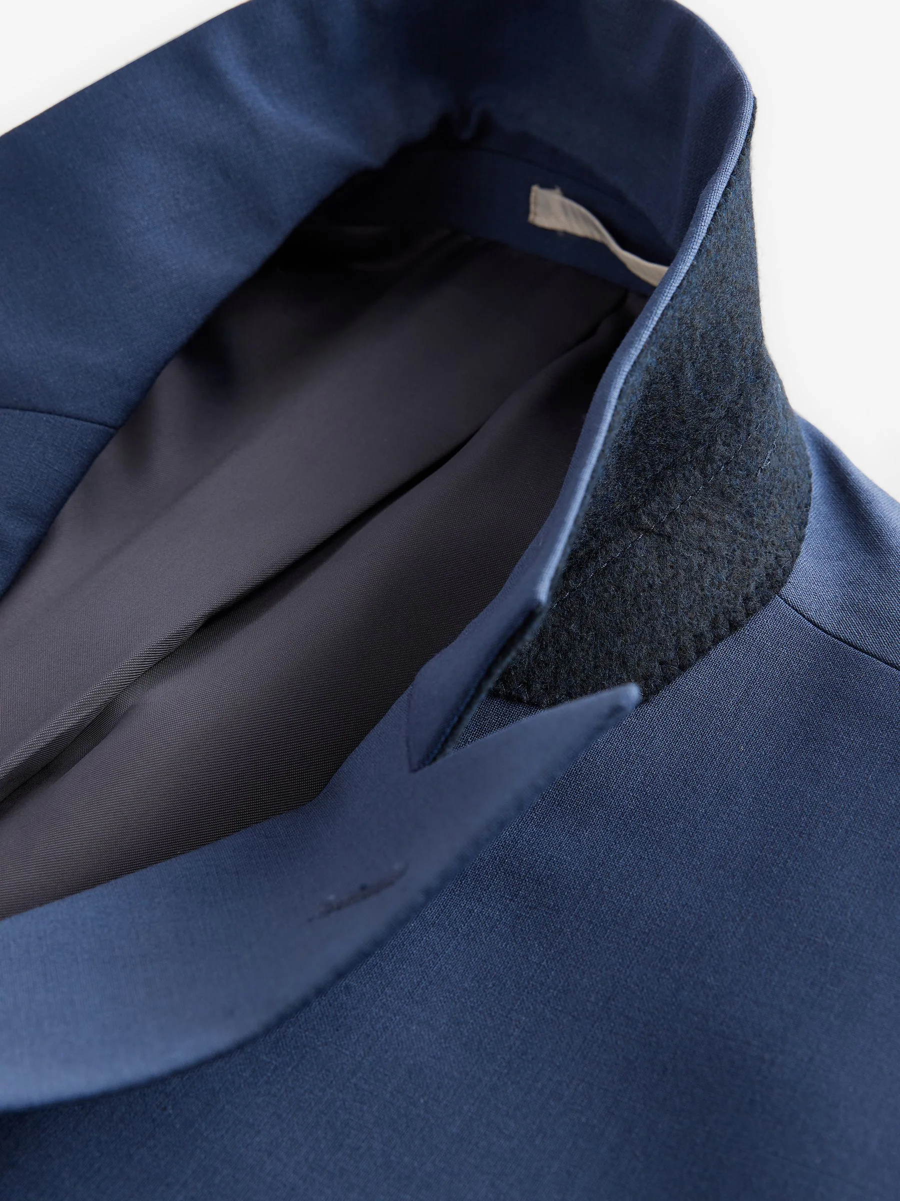 Blauw - Slim fit Jack van wol Blend Motionflex Pak