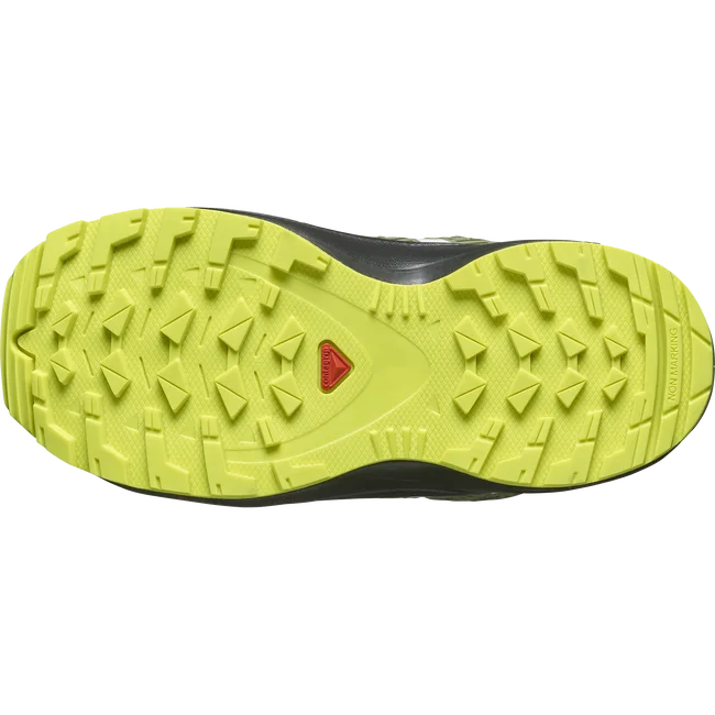 XA PRO V8 MID CLIMASALOMON™ WATERPROOF  Junior - Schuhe Kids Black/DeepLichenGreen/SafetyYellow
