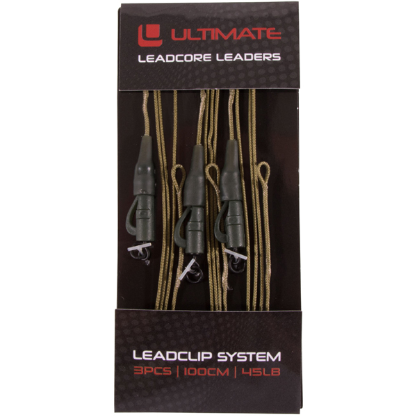 Ultimate Leadcore Leader With Leadclip System, 3 pièces