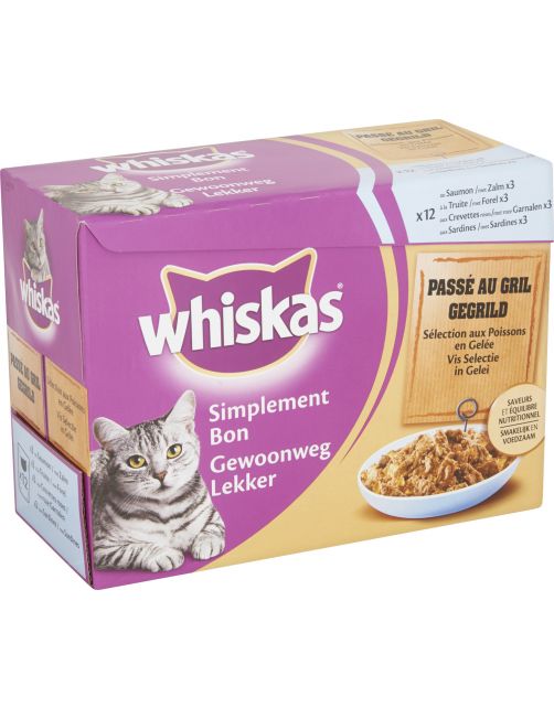 Whiskas Gewoon Lekker 12pack 85 g - Kattenvoer