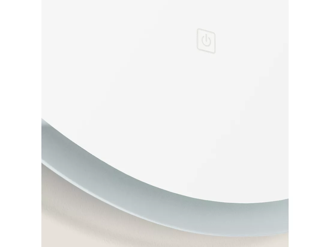 Miroir Salle de Bain avec Éclairage LED Anti-buée Shala Ø60 cm 2700K Blanc chaud