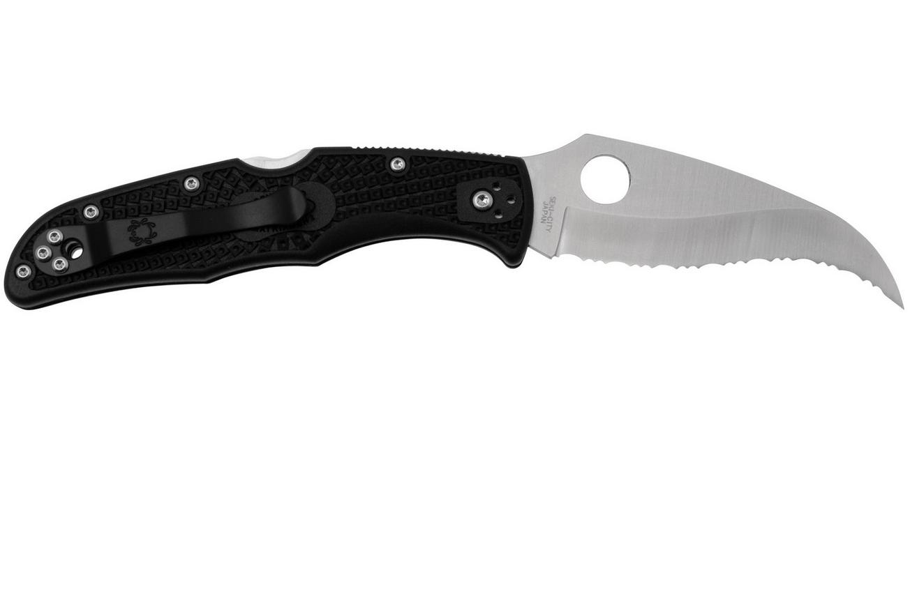 Spyderco Matriarch 2 C12SBK2 Black FRN, serrated zakmes