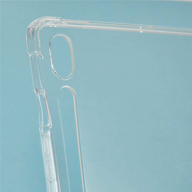 Samsung Galaxy Tab S10 FE  Plus Gummi Case Hülle   S-Pen Aussparung - Transparent (Matt)