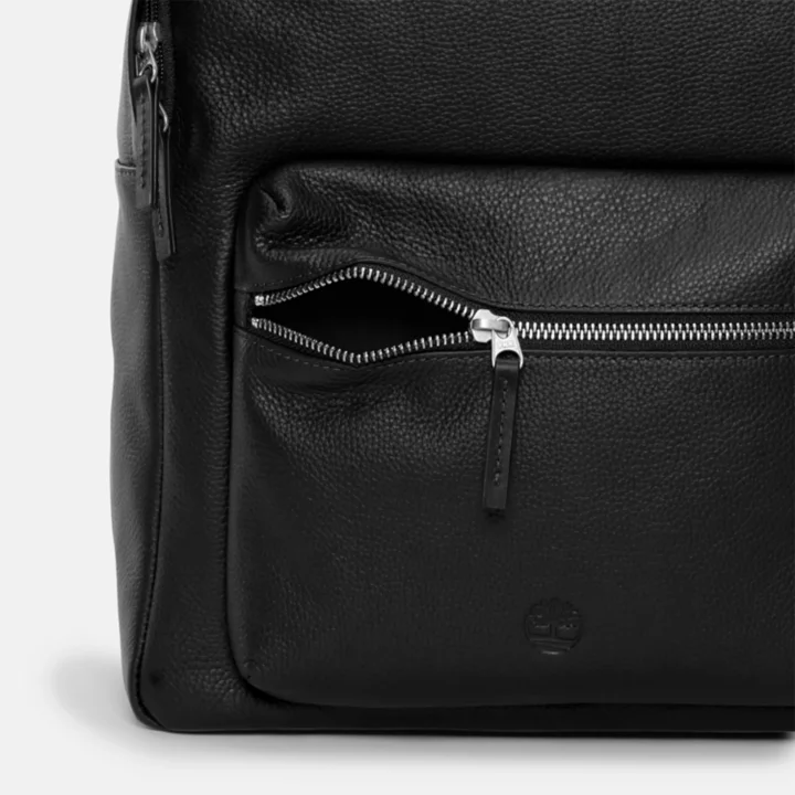 Mochila de couro Tuckerman na cor preta
