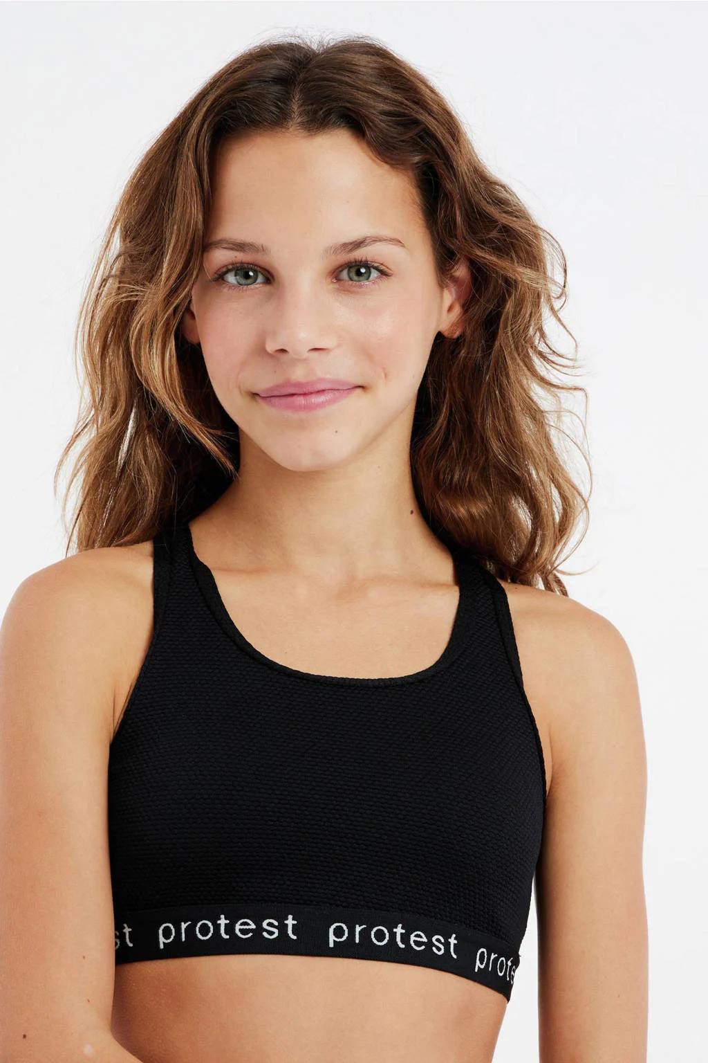 Top bikinicrop bikini PRTBEAU JR zwart