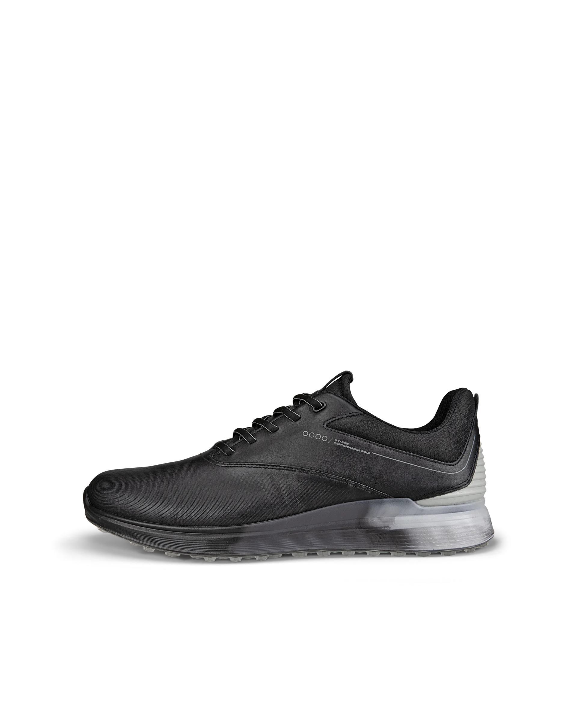 ECCO M Golf S-Three Herren Golfschuh aus Leder mit Gore-Tex Schwarz