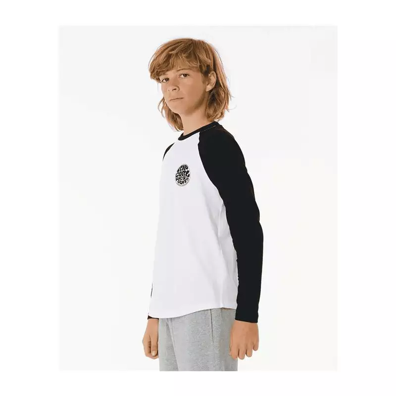 Teeshirt junior RIPCURL Wettie Icon Ls Tee -Boy White