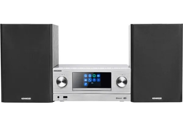Kenwood M-9000S - Mikrosystem - 2 x 50 Watt - sølv
