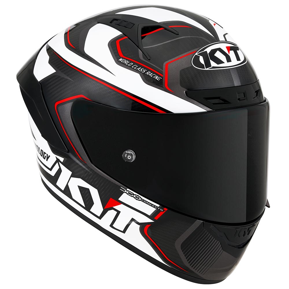 kyt - Casque NZ-Race Carbon Competition Noir / Blanc