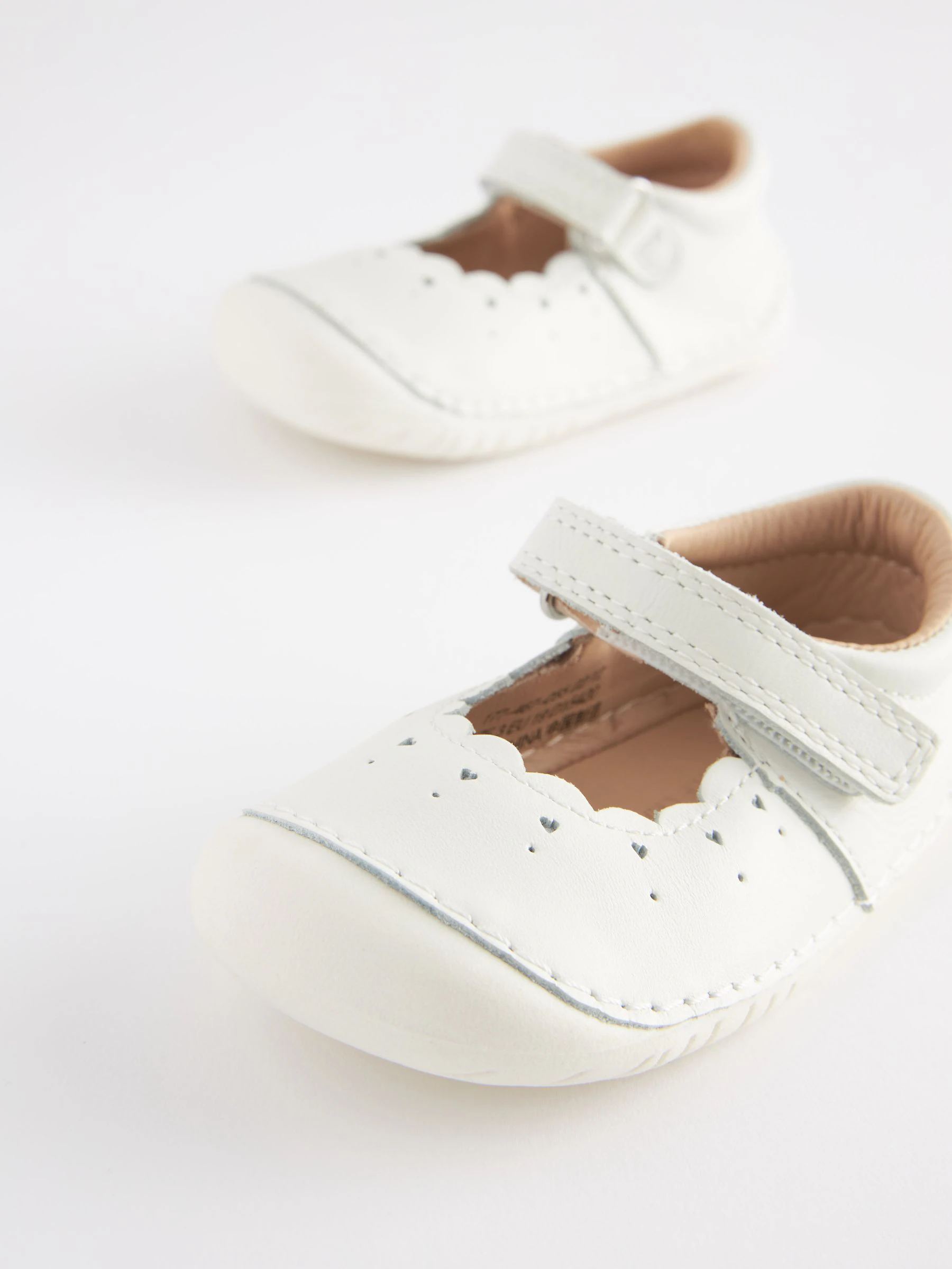 Wit leer - Mary Jane babyschoenen
