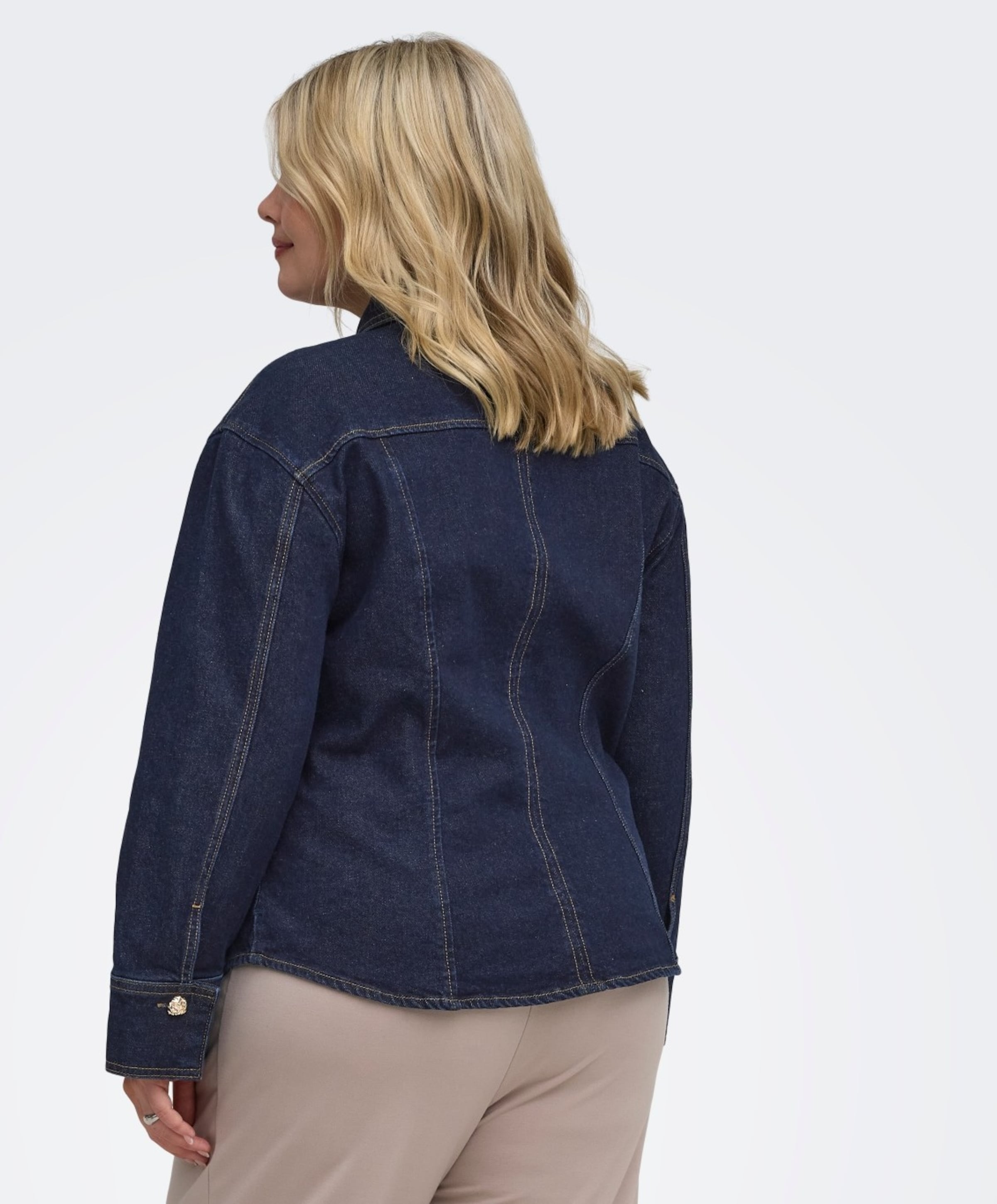 Only Carmakoma Dames blouse blauw