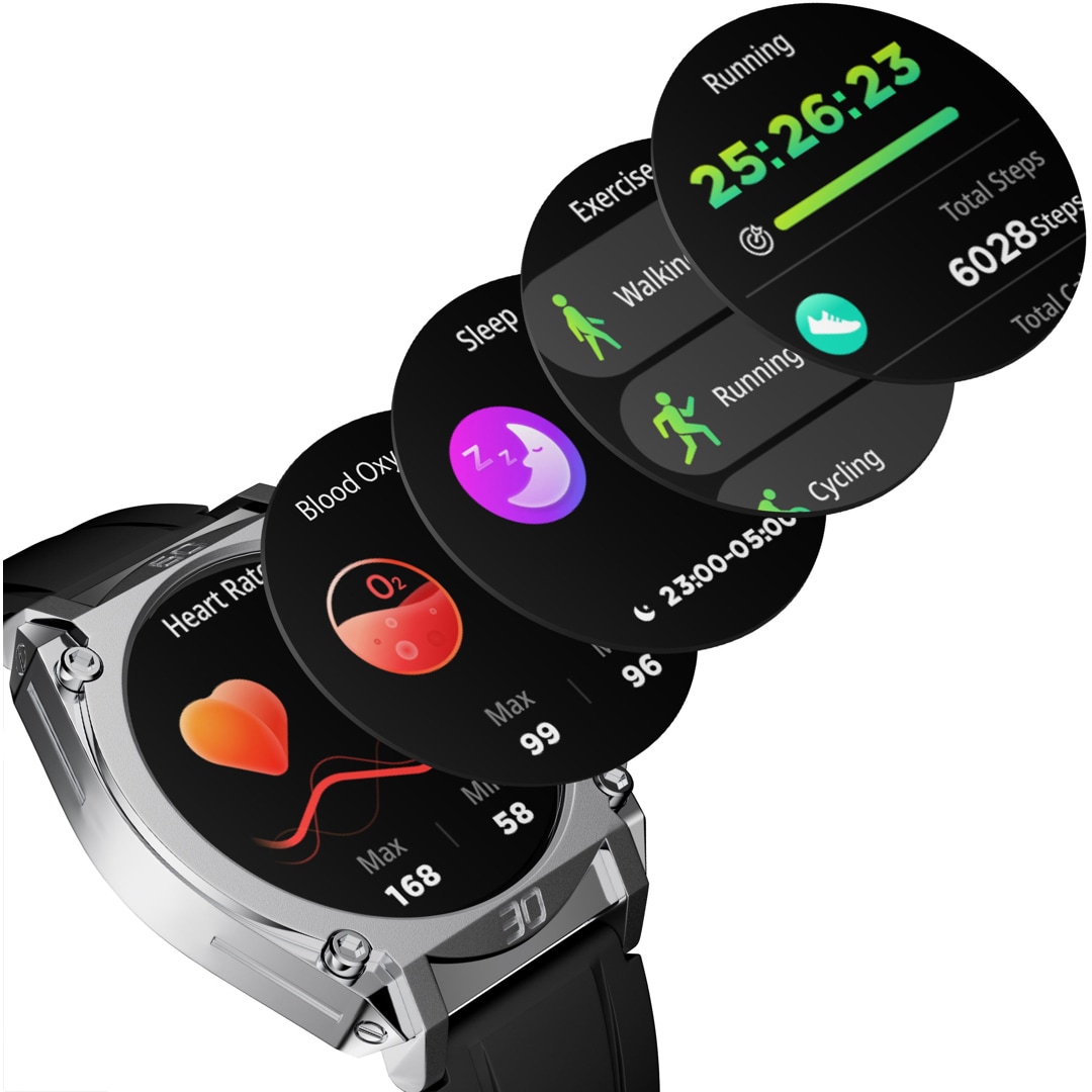 Police Freedom Of Time MyAvatar Smartwatch Silbrig / Schwarz