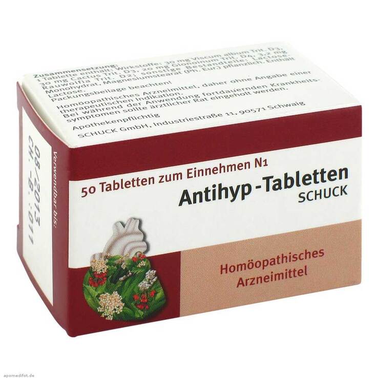 Antihyp Tabletten Schuck, 50 St
