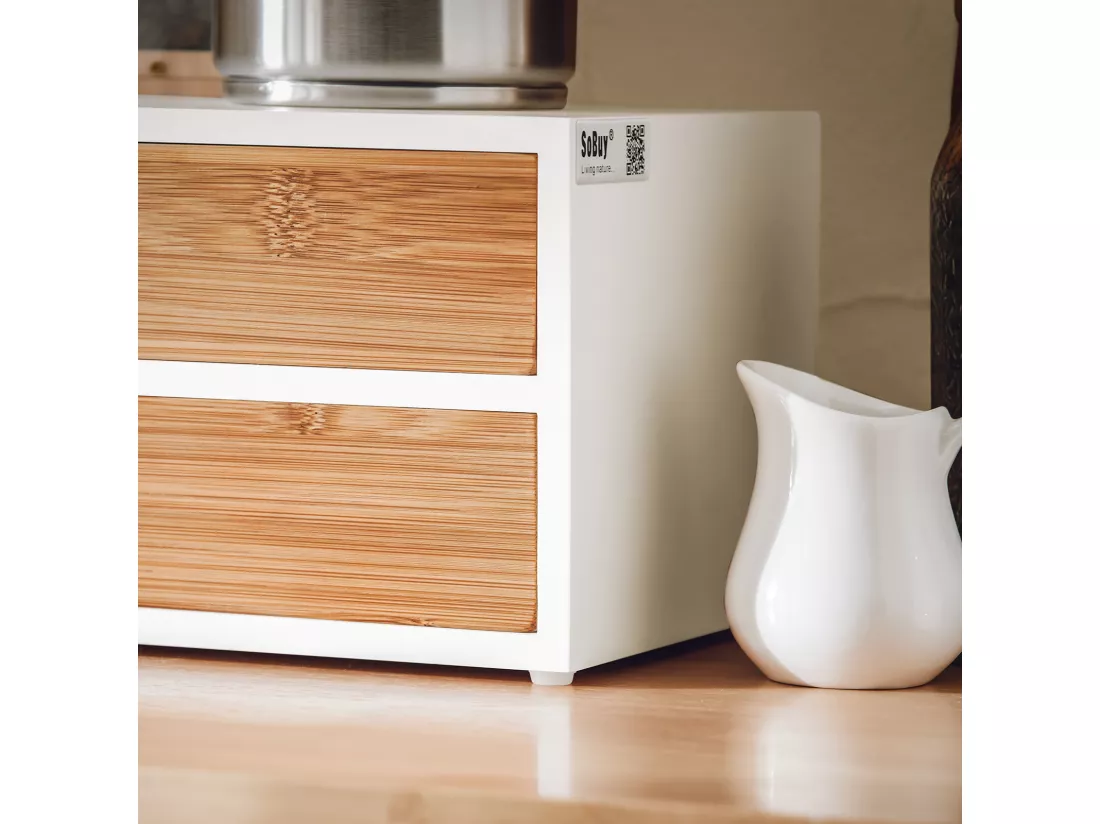 Boîte De Rangement À 2 Tiroirs Porte-capsules Nespresso Distributeur Boîte À Capsules, Frg180-wn