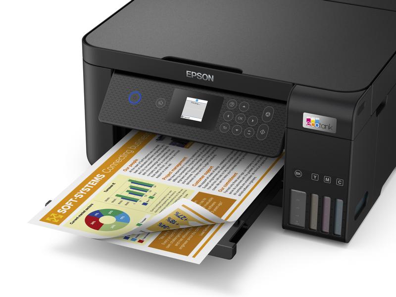 Epson Multifunktionsdrucker EcoTank ET-2850 3-in-1-Multifunktions-Tintenstrahldrucker mit Ecotank-System