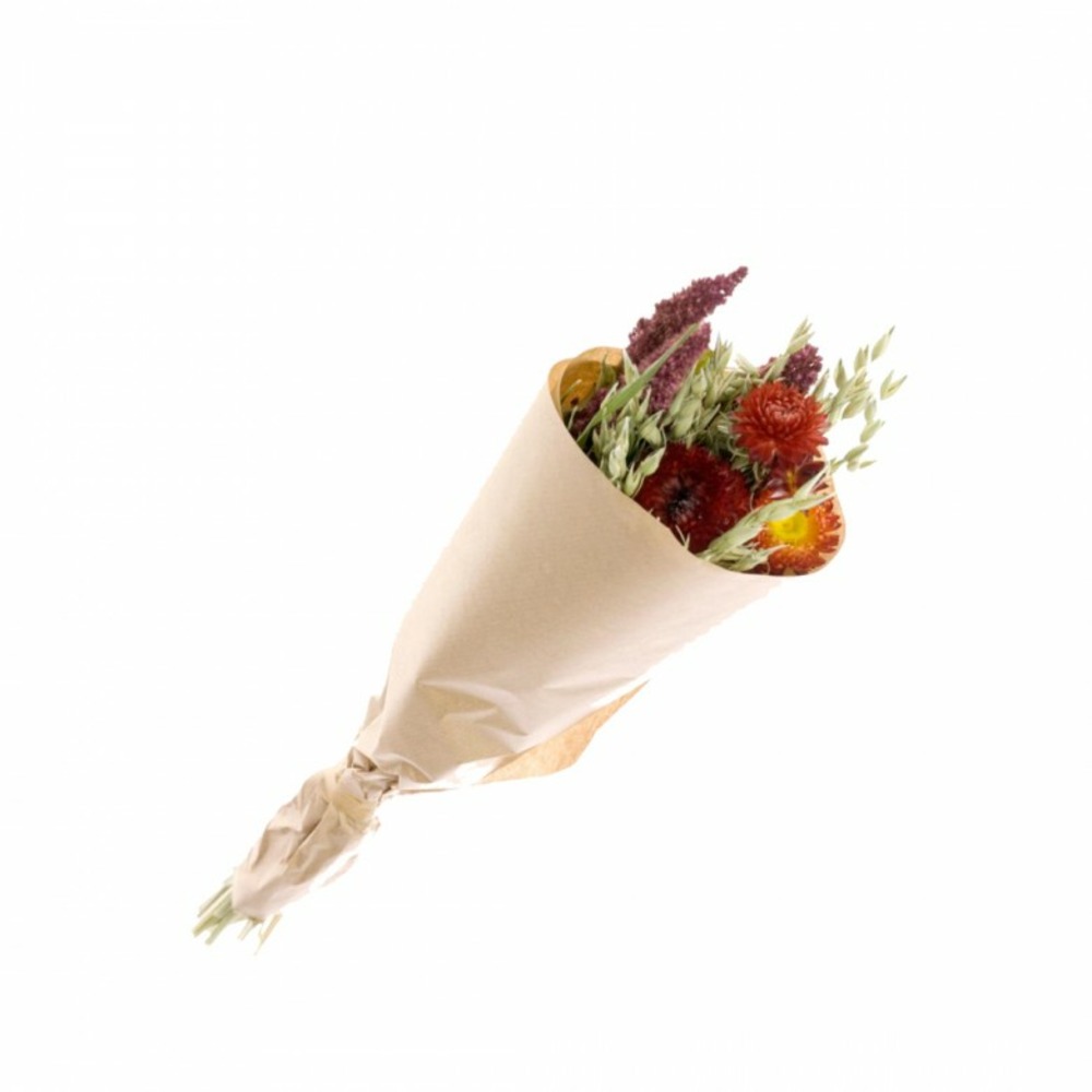Bouquet de fleurs séchées s mix rouge