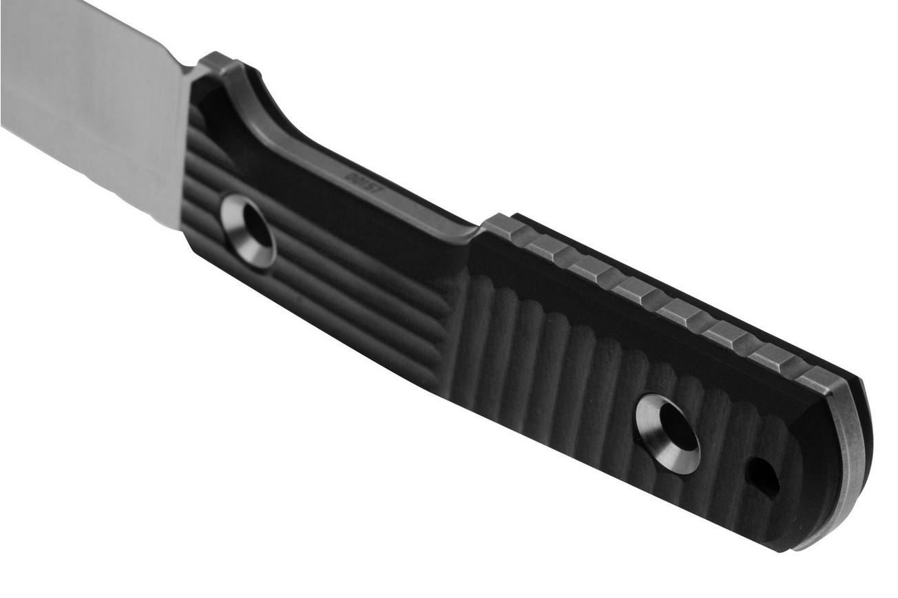 TRC Knives Urban Tactical, Elmax Satin, Black G10 survivalmes