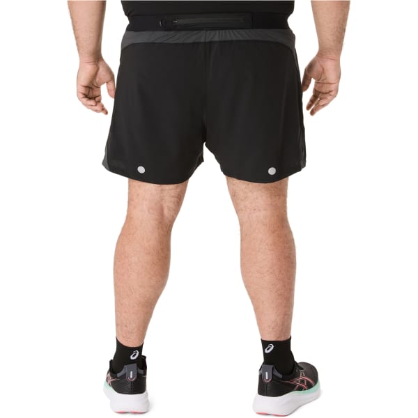 Short running ASICS ROAD 5IN SHORT PERFORMANCE BLACK/GRAPHITE GREY